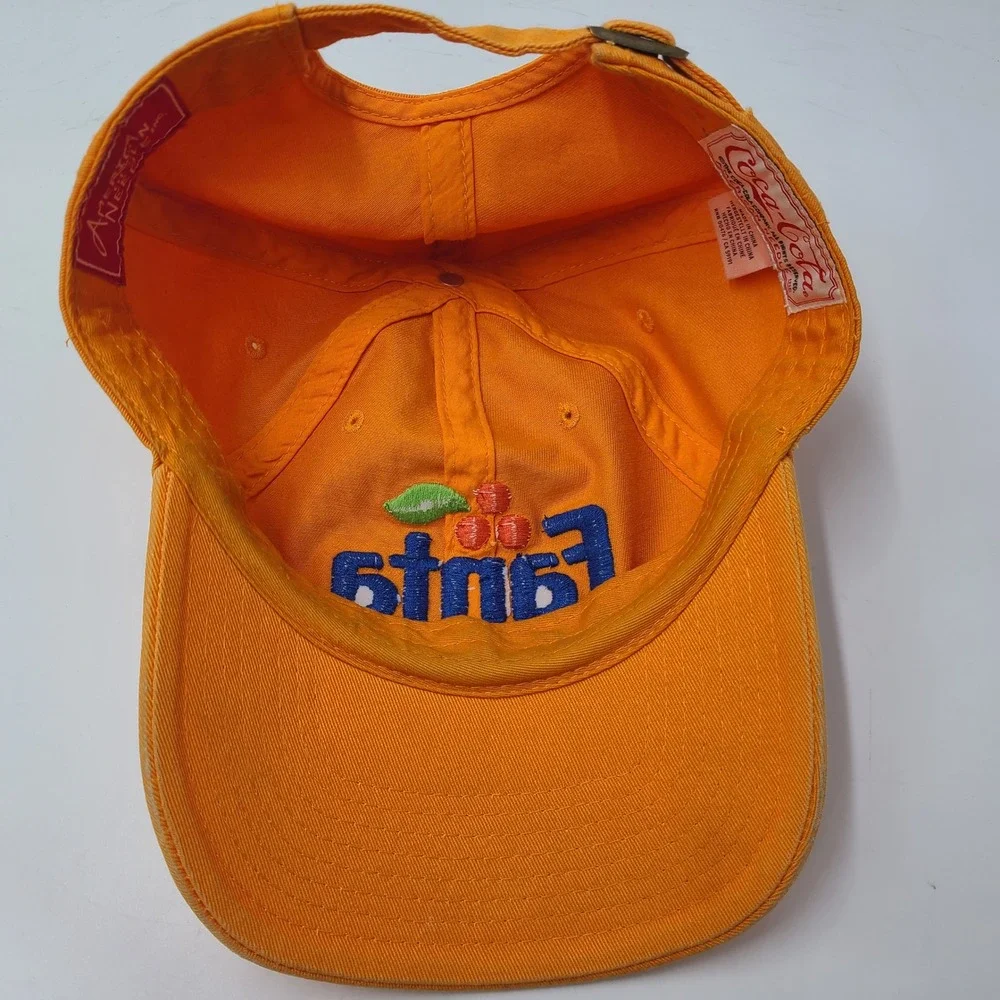 Fanta Hat Strapback American Needle Orange Blue Soda Logo Promo Casual Dad Men
